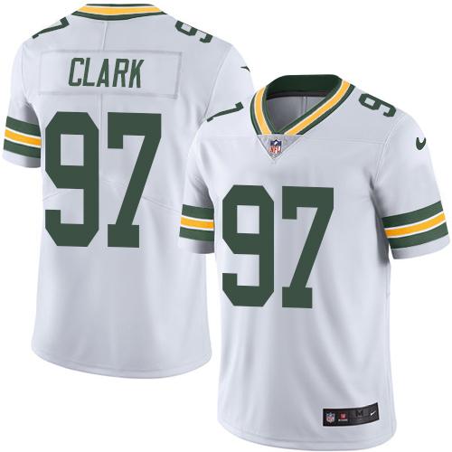 Nike Packers #97 Kenny Clark White Men's Stitched NFL Vapor Untouchable Limited Jersey - Click Image to Close